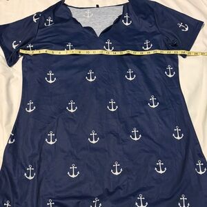 Nautical Anchor Print Dress new w/o tags